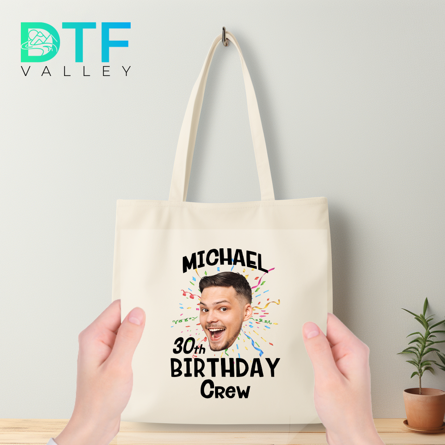 Personalized Name Photo Birthday Party Dtf Heat Transfers