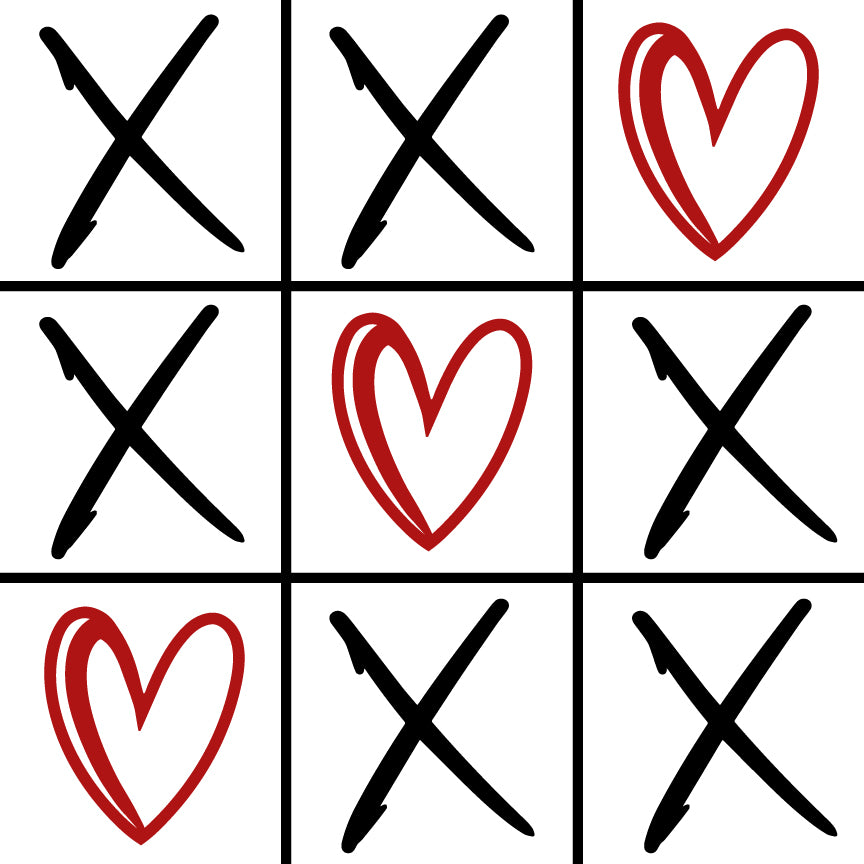 a ticquet with a heart and a cross on it