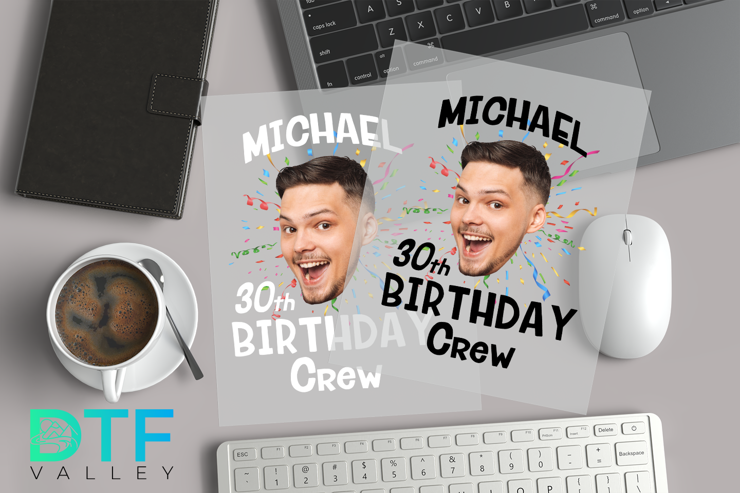 Personalized Name Photo Birthday Party Dtf Heat Transfers