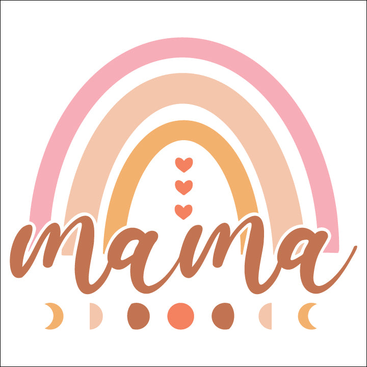 Mama Rainbow Moon - DTF Transfer
