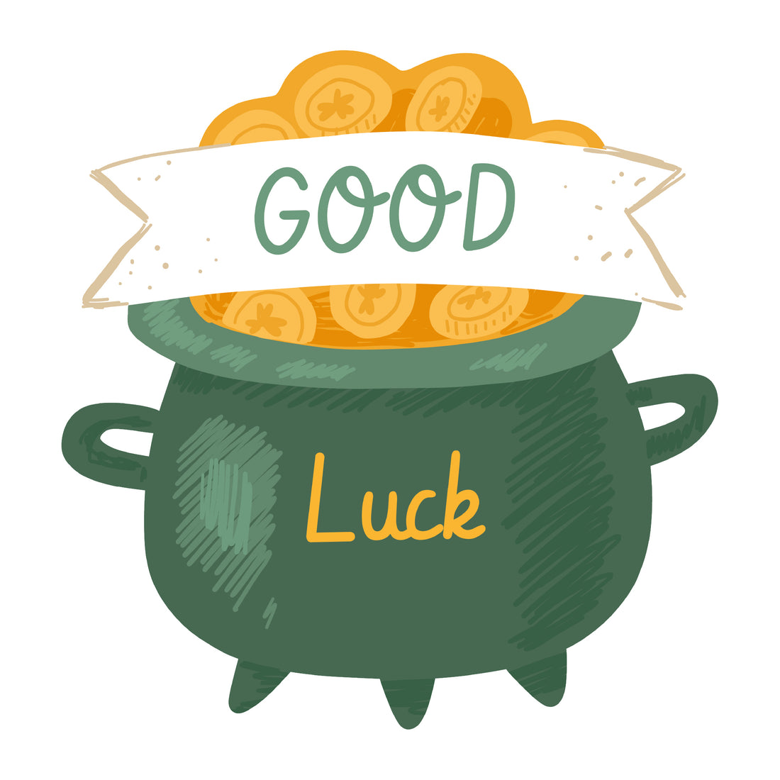 Pot Of Gold, Good Luck - DTF Transfer