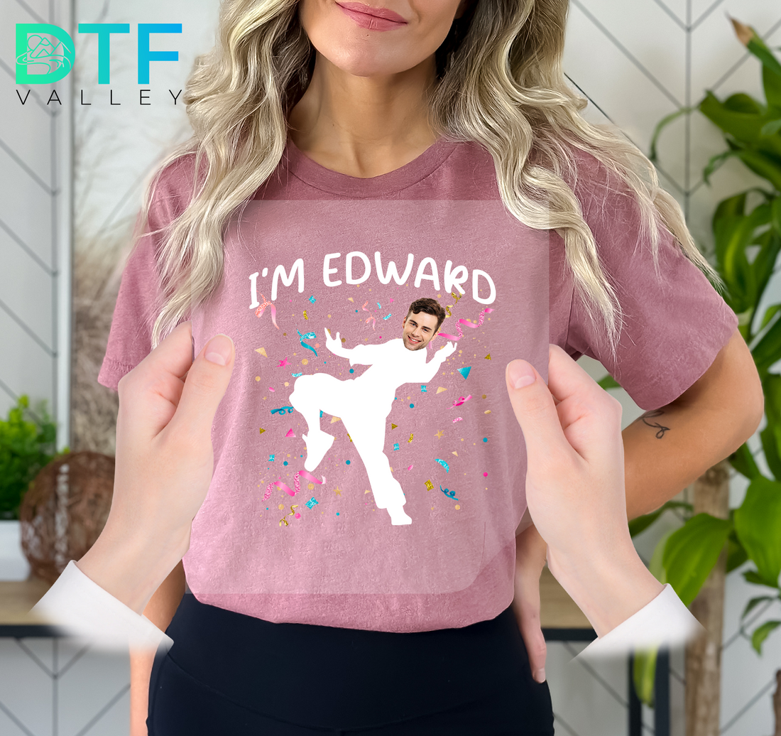 Custom Breakdance Pose Birthday DTF Heat Transfers with Name &amp; Face