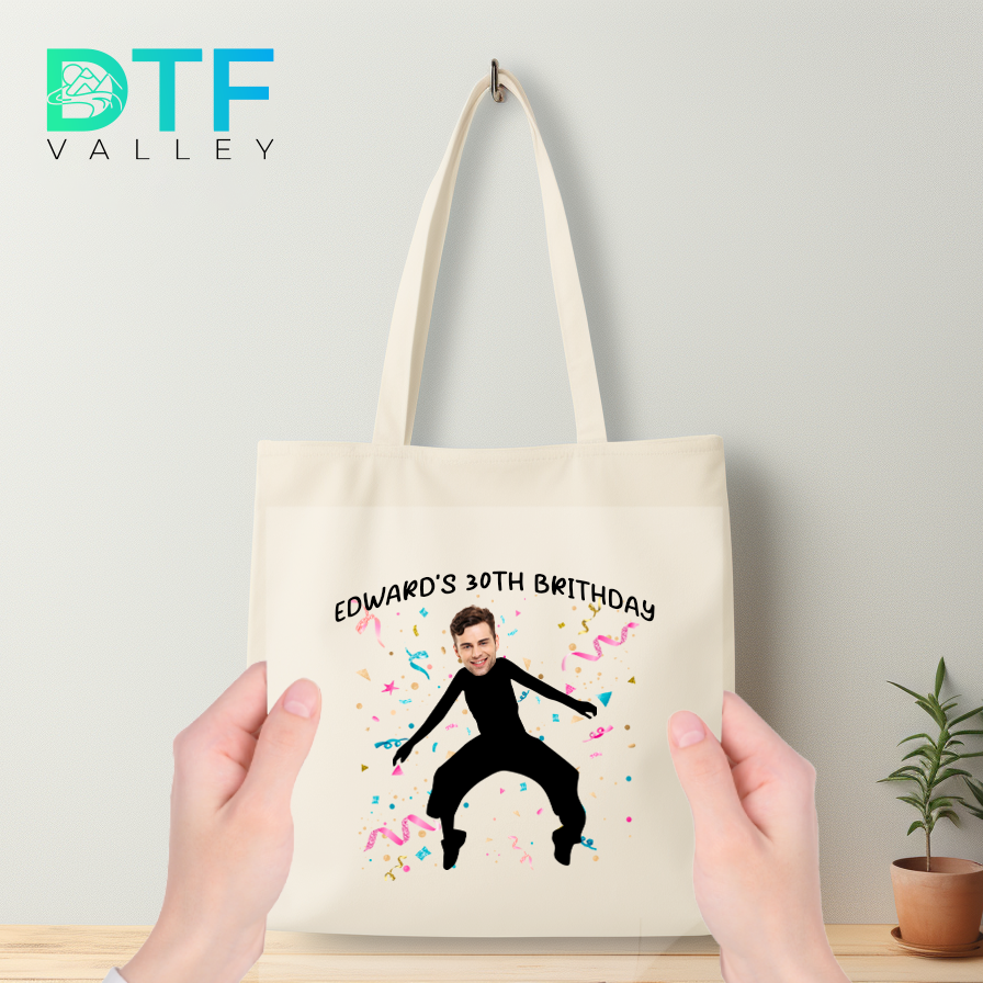 Custom Breakdance Pose Birthday DTF Heat Transfers with Name &amp; Face