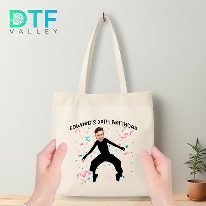 Custom Breakdance Pose Birthday DTF Heat Transfers with Name &amp; Face